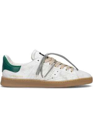 Hidnander Sneaker uomo bianca/verde in pelle