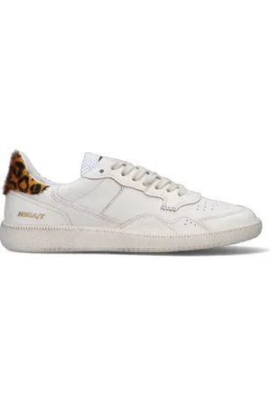 Hidnander Sneaker donna bianca/maculata in pelle