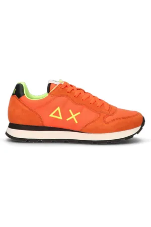 sun68 Sneaker uomo arancio/nera in suede