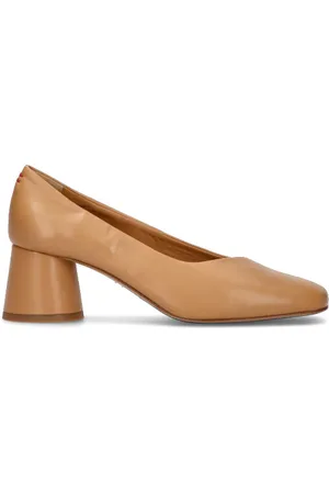 HALMANERA Décolleté donna caramello in pelle