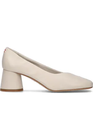 HALMANERA Décolleté donna bianca in pelle