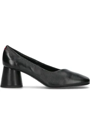 HALMANERA Décolleté donna nera in pelle