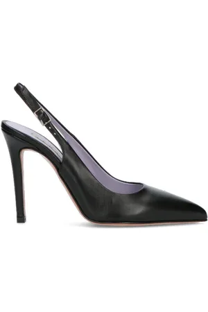 Albano Slingback donna nera in pelle