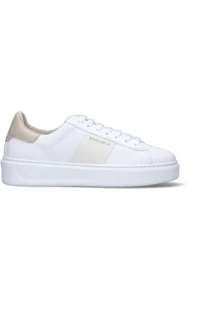 Woolrich Sneaker donna bianca/beige in pelle