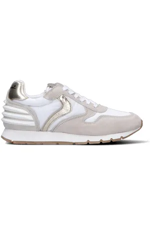 Voile blanche Sneaker donna grigia chiara/bianca in pelle