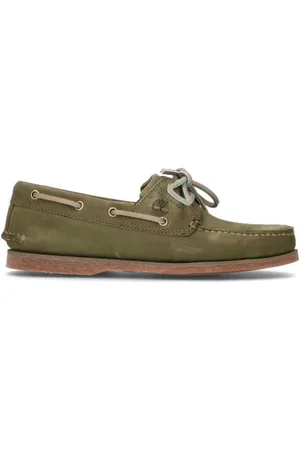 Timberland Scarpa barca uomo militare in pelle