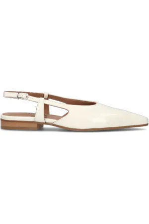 carmens Slingback donna bianca in pelle