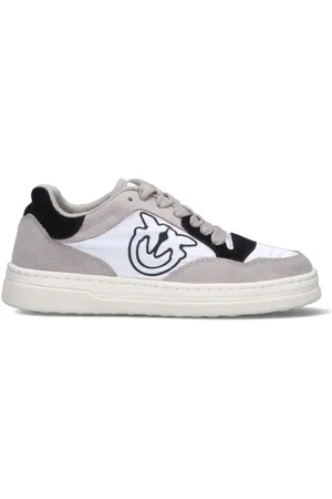 Pinko Sneaker donna bianca/nera in suede