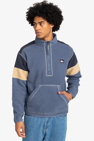 Quiksilver Clean Coast - Felpa con Semi Zip da Uomo