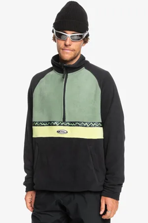 Quiksilver Champagne Powder - Felpa con semi zip da Uomo