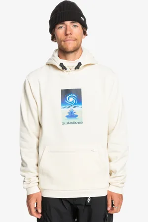 Quiksilver Big Logo Tech - Pullover con cappuccio da Uomo