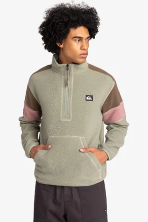 Quiksilver Clean Coast - Felpa con Semi Zip da Uomo