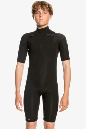 Quiksilver 2/2mm Everyday Sessions - Muta Estiva a Maniche Corte con Zip sul Petto da Ragazzo
