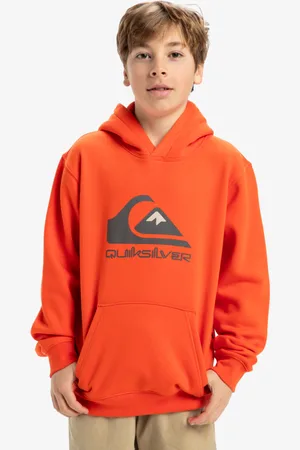 Quiksilver Big Logo - Pullover con cappuccio da Ragazzo 8-16