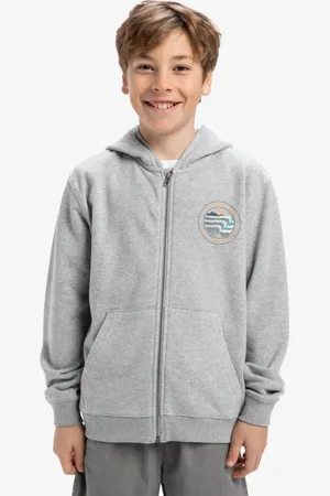 Quiksilver Graphic - Felpa con cappuccio e zip da Ragazzo 8-16