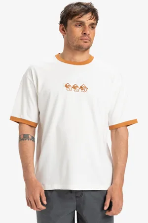 Quiksilver Ticket To The Beach Ringer - Maglietta a maniche corte da Uomo