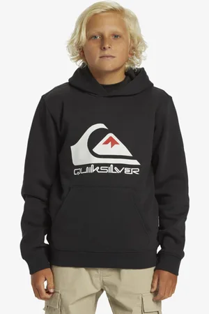 Quiksilver Big Logo - Pullover con cappuccio da Ragazzo 8-16