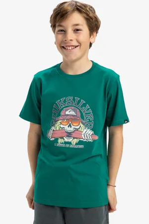 Quiksilver Ev Skull Feast - Maglietta a maniche corte da Ragazzo 8-16