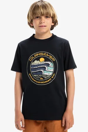 Quiksilver Evo Three Seas - Maglietta a maniche corte da Ragazzo 8-16