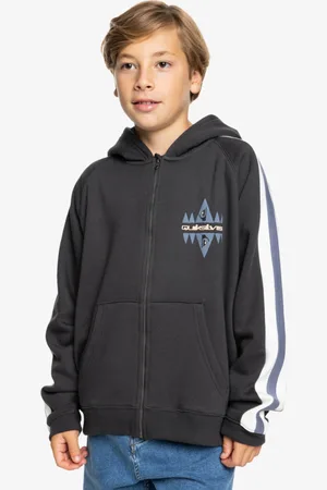 Quiksilver Grayling - Felpa con cerniera e cappuccio per ragazzo 8-16 anni