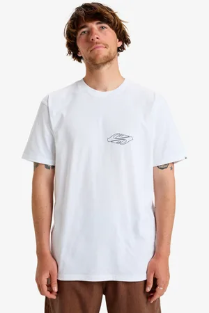 Quiksilver Ev Ripple Font - Maglietta serigrafata a maniche corte da Uomo
