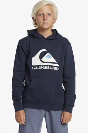 Quiksilver Big Logo - Pullover con cappuccio da Ragazzo 8-16