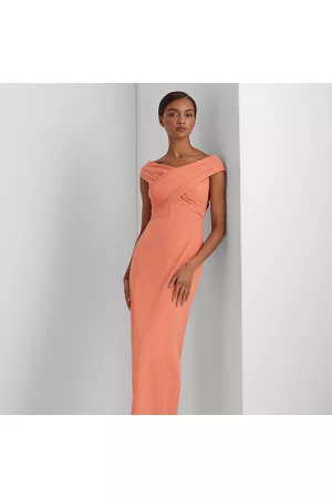 Ralph Lauren Donna Vestiti lunghi - Abito lungo in crêpe a spalle scoperte