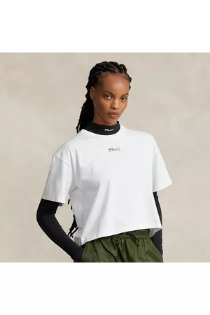 Ralph Lauren Donna T-shirt cotone - Maglietta corta in jersey di cotone