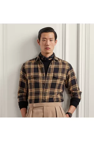 Ralph Lauren Uomo Camicie casual - Camicia in tweed scozzese