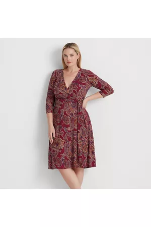 Ralph Lauren Donna Vestiti di maglina - Taglie Plus - Abito in jersey con motivo cashmere