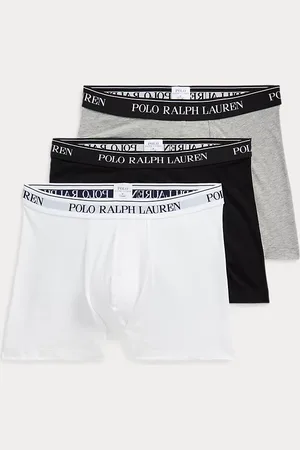 Ralph Lauren Tre paia di boxer in cotone stretch