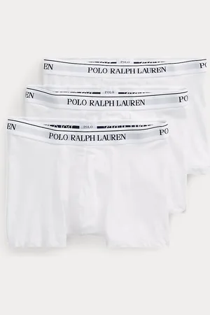 Ralph Lauren Tre paia di boxer in cotone stretch
