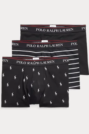 Ralph Lauren Tre paia di boxer in cotone stretch