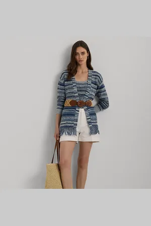 Ralph Lauren Short in cotone double-face con pieghe