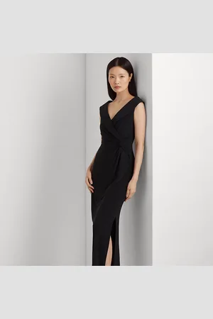 Ralph Lauren Petite - Abito lungo in jersey a spalle scoperte
