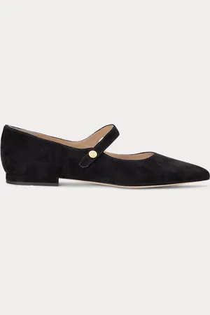 Ralph Lauren Mary jane Londyn in camoscio
