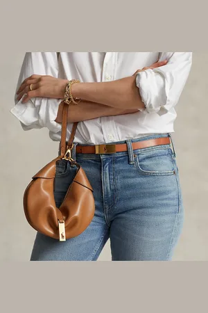 Ralph Lauren Borsa Mini Shoulder Polo ID in vitello