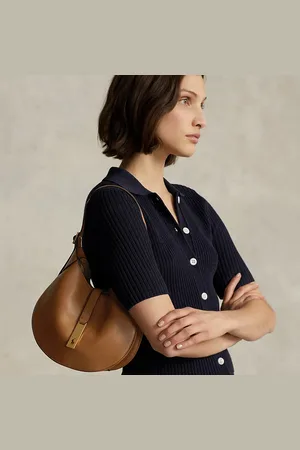 Ralph Lauren Borsa Shoulder Polo ID piccola vitello