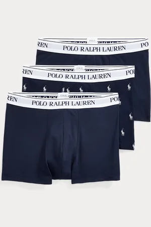 Ralph Lauren Tre paia di boxer in cotone stretch