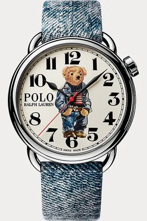 Ralph Lauren Orologio Denim Polo Bear bianco 42 mm