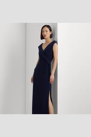 Ralph Lauren Abito lungo in jersey a spalle scoperte