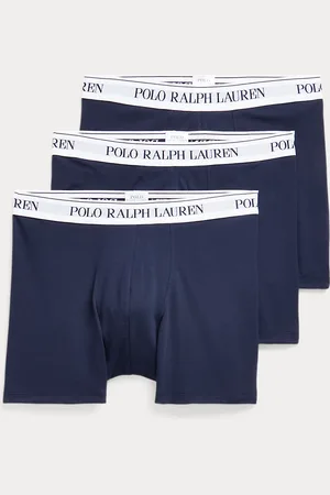 Ralph Lauren Tre paia di boxer in cotone stretch