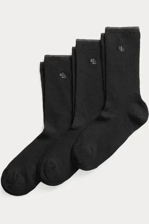 Ralph Lauren Tre paia di calze in cotone stretch