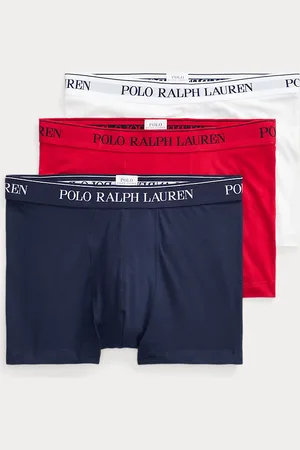 Ralph Lauren Tre paia di boxer in cotone stretch