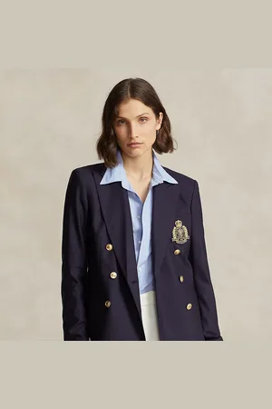 Ralph Lauren Blazer a doppio petto con stemma