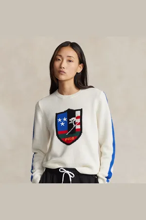 Ralph Lauren Maglia a girocollo in lana con stemma