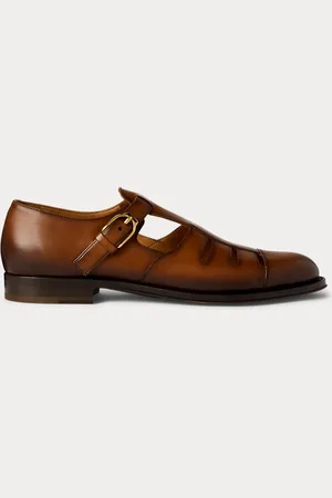 Ralph Lauren Sandali da pescatore in vitello brunito