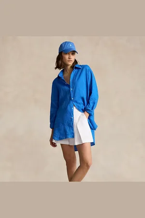 Ralph Lauren Short stretch a quattro vie con pieghe
