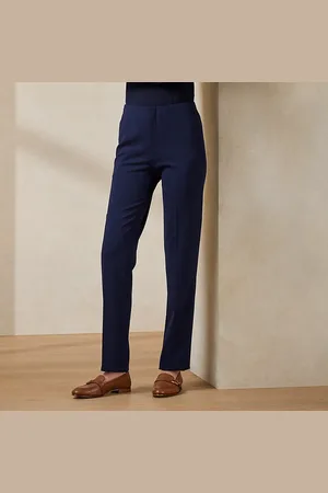 Ralph Lauren Pantaloni Simone in crêpe di lana