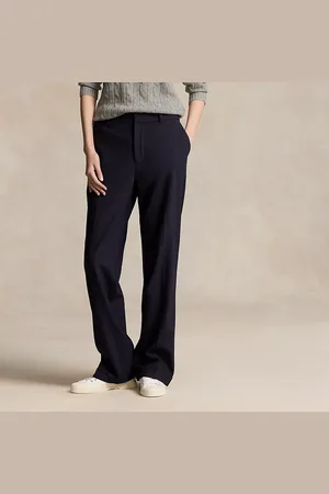 Ralph Lauren Pantaloni dritti e morbidi a vita alta